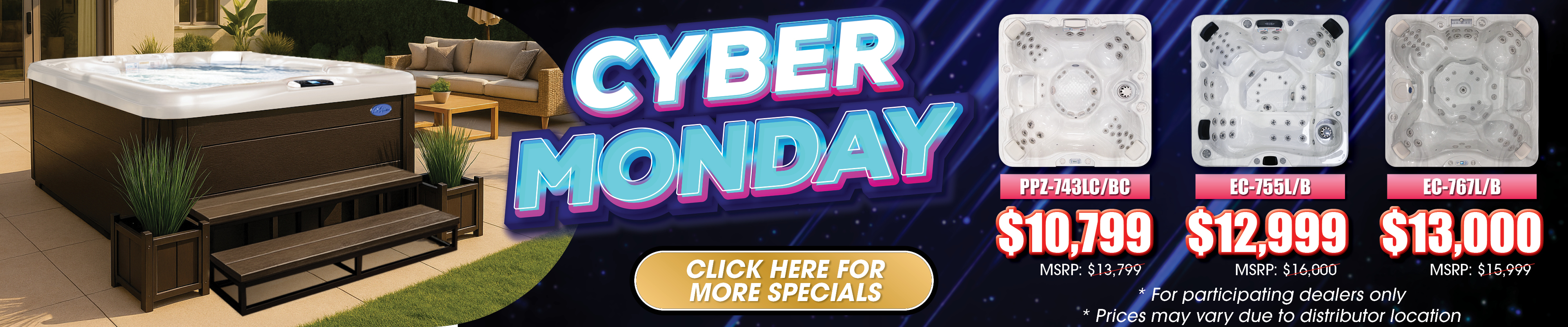 Calspas hot tub being used in a family setting - Lacrosse