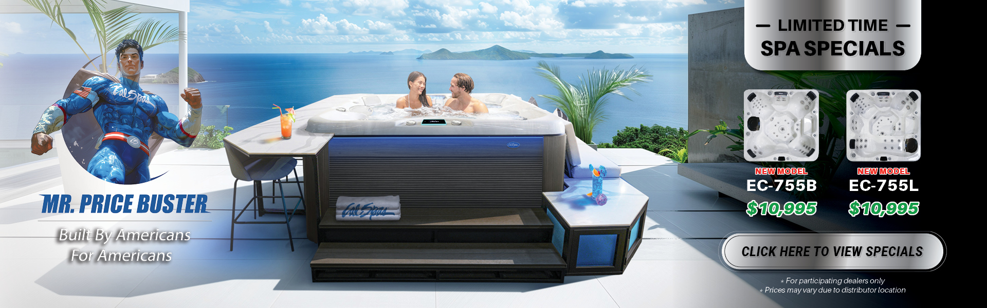 Calspas hot tub being used in a family setting - Lacrosse
